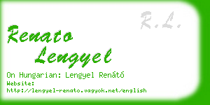 renato lengyel business card